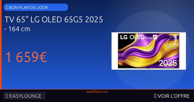 TV 65" LG OLED 65G5 2025 - 164 cm